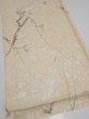 Photo2: 1T01z60  Japanese Kimono Silk  FABRIC Suminagashi Off-white 41.3x14.4 (2)