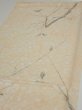 Photo3: 1T01z60  Japanese Kimono Silk  FABRIC Suminagashi Off-white 41.3x14.4 (3)