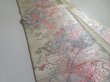 Photo3: 5114Y04z990  Japanese Kimono Silk FUKURO OBI Flower cart Silver 163.8x12.2 (3)