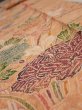 Photo4: 4B09z60  Japanese Kimono Silk  FABRIC Peony Light orange 78.0x7.3 (4)