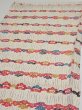 Photo3: 4B02z60  Japanese Kimono Silk  FABRIC Plum blossom Off-white 44.5x14.4 (3)