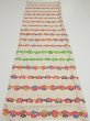 Photo5: 4B02z60  Japanese Kimono Silk  FABRIC Plum blossom Off-white 44.5x14.4 (5)
