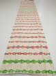 Photo5: 4B03z90  Japanese Kimono Silk  FABRIC Plum blossom Off-white 66.1x14.4 (5)