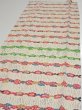 Photo3: 4B04z90  Japanese Kimono Silk  FABRIC Plum blossom Off-white 66.1x14.4 (3)