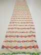 Photo5: 4B04z90  Japanese Kimono Silk  FABRIC Plum blossom Off-white 66.1x14.4 (5)