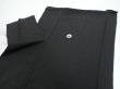 Photo9: 2T06z150  Japanese Kimono Silk  FABRIC Flowers Black 60.6x18.5 (9)