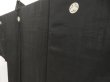 Photo2: 5106T01z240 Vintage Japanese Kimono Silk Men's See through HAORI Black (2)