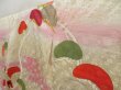 Photo2: 5106T06z990 Vintage Japanese Kimono Silk FURISODE Pine Light cream (2)