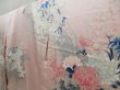 Photo2: 5106T08z1110 Vintage Japanese Kimono Silk FURISODE Flower cart Pink (2)