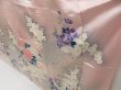 Photo4: 5106T08z1110 Vintage Japanese Kimono Silk FURISODE Flower cart Pink (4)
