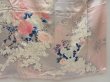 Photo7: 5106T08z1110 Vintage Japanese Kimono Silk FURISODE Flower cart Pink (7)