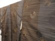 Photo2: 5106T11z640 Vintage Japanese Kimono Silk KOMON  Dark brown (2)