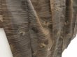 Photo3: 5106T11z640 Vintage Japanese Kimono Silk KOMON  Dark brown (3)