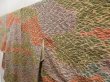 Photo2: 5106T12z920 Vintage Japanese Kimono Silk KOMON Shibakusa Dark orange (2)