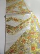 Photo3: 5115Y02z1100  Japanese Kimono Silk FUKURO OBI Flowers Silver 171.7x12.2 (3)