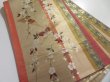 Photo1: 5115Y05z800  Japanese Kimono Silk FUKURO OBI Sakura  170.1x12.2 (1)
