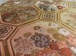 Photo5: 5115Y06z680  Japanese Kimono Silk FUKURO OBI Flowers  165.4x12.2 (5)