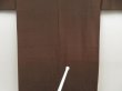 Photo5: 5107T02z890 Vintage Japanese Kimono Silk Men's  Plain Burnt brown (5)