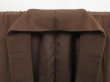 Photo6: 5107T02z890 Vintage Japanese Kimono Silk Men's  Plain Burnt brown (6)