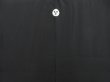 Photo3: 5107T03z920 Vintage Japanese Kimono Silk Men's  Plain Black (3)
