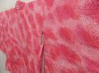 Photo2: 5107T04z430 Vintage Japanese Kimono Silk SHIBORI HAORI  Red-Pink (2)