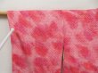 Photo5: 5107T04z430 Vintage Japanese Kimono Silk SHIBORI HAORI  Red-Pink (5)