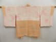 Photo6: 5107T05z630 Vintage Japanese Kimono Silk HAORI  Peach (6)
