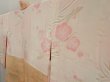 Photo7: 5107T05z630 Vintage Japanese Kimono Silk HAORI  Peach (7)