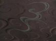 Photo4: 5107T09z560 Vintage Japanese Kimono Silk HAORI Stream Dark brown (4)