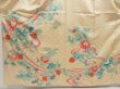 Photo5: 5107T10z940 Vintage Japanese Kimono Silk FURISODE Peony Light peach (5)