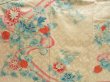 Photo8: 5107T10z940 Vintage Japanese Kimono Silk FURISODE Peony Light peach (8)