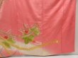 Photo5: 5107T11z1030 Vintage Japanese Kimono Silk FURISODE Phoenix Pink (5)