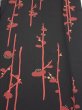 Photo1: 1L04z50  Japanese Kimono Silk  FABRIC Plum branch Black 48.4x10.2 (1)