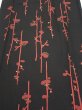 Photo1: 1L06z70  Japanese Kimono Silk  FABRIC Plum branch Black 44.1x14.4 (1)