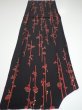 Photo5: 1L06z70  Japanese Kimono Silk  FABRIC Plum branch Black 44.1x14.4 (5)