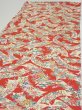 Photo3: 1L06z100  Japanese Kimono Crepe Silk  FABRIC Noshi Orange-Red 64.6x14.8 (3)