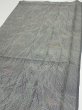 Photo3: 1L01z50  Japanese Kimono Silk  FABRIC Trees Gray 40.9x14.6 (3)