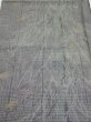 Photo1: 1L02z50  Japanese Kimono Silk  FABRIC Trees Gray 40.2x14.6 (1)