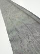 Photo1: 1L07z40  Japanese Kimono Silk  FABRIC Trees Gray 57.1x7.3 (1)