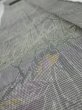 Photo4: 1L09z50  Japanese Kimono Silk  FABRIC Trees Gray 77.2x7.3 (4)