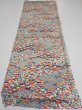 Photo5: 1L01z60  Japanese Kimono Silk  FABRIC Shochikubai Off-white 40.9x14.2 (5)
