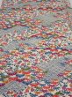 Photo1: 1L02z60  Japanese Kimono Silk  FABRIC Shochikubai Off-white 40.6x14.4 (1)