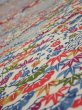 Photo4: 1L02z60  Japanese Kimono Silk  FABRIC Shochikubai Off-white 40.6x14.4 (4)