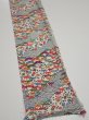 Photo2: 1L07z40  Japanese Kimono Silk  FABRIC Shochikubai Off-white 55.1x7.1 (2)