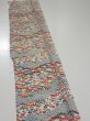 Photo3: 1L08z40  Japanese Kimono Silk  FABRIC Shochikubai Off-white 55.1x7.3 (3)