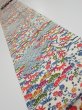 Photo1: 1L09z50  Japanese Kimono Silk  FABRIC Shochikubai Off-white 72.8x7.1 (1)