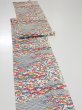 Photo3: 1L09z50  Japanese Kimono Silk  FABRIC Shochikubai Off-white 72.8x7.1 (3)