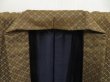 Photo5: 5108T04z660 Vintage Japanese Kimono Silk Men's   Dark olive (5)