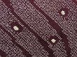 Photo4: 5108T05z450 Vintage Japanese Kimono Silk SHIBORI HAORI Stream Dark grape (4)