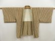 Photo5: 5108T06z590 Vintage Japanese Kimono Silk HAORI Stripe Light green (5)